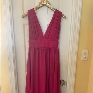 Lulu’s full length, v neck dress